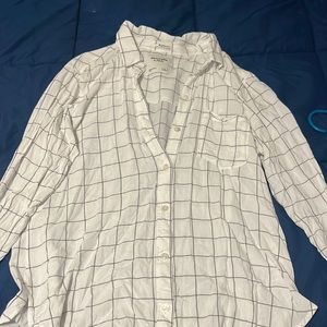 Abercrombie Boyfriend Style Button Up Top - Large